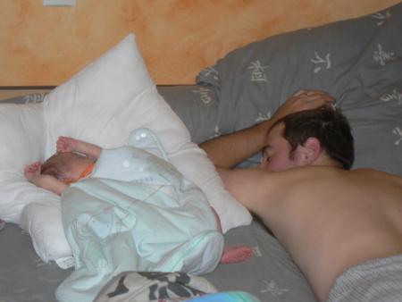 1�re sieste � la maison avec papa 
